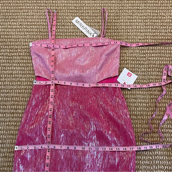 MinkPink Vida Lurex Midi Dress Small NWT - Picture 9 of 15